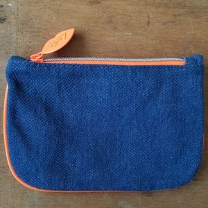 Ipsy denim makeup bag